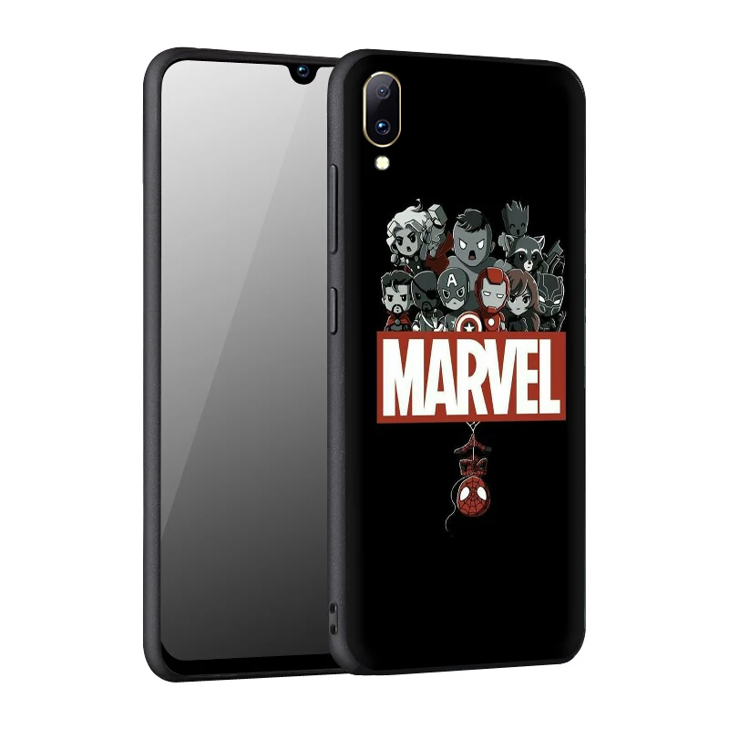 EWAU Marvel Человек-паук Vemon Железный человек Силиконовый чехол для мобильного телефона крышка для Vivo Y53 Y55s Y81s Y79 V9 V11 V15 Pro Y69 Y71 Y91C Y93 Y66 X9s Z5X
