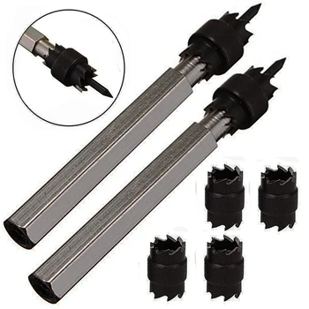 

Spot Weld Cutter, 2 Pack Of 3/8 inch Rotary Spot Weld Cutter Remover Drill Bits Tool+ 4 Double Sided Replacement Blades