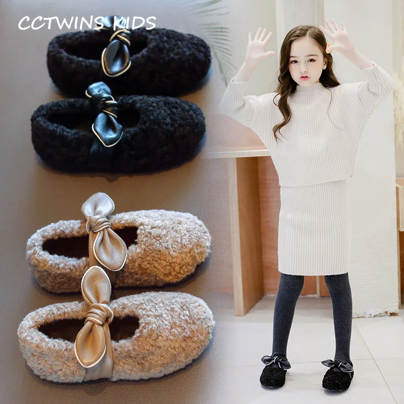CCTWINS/детская обувь; коллекция года; Сезон Зима; модная обувь принцессы на плоской подошве для девочек; детская брендовая обувь Mary Jane с бабочками; слипоны; GM2510
