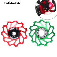 Risk горный велосипед керамический задний переключатель направляющее колесо 11 Т цепная направляющая Натяжное колесо с ЧПУ подшипник из алюминиевого сплава
