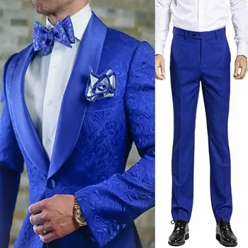 

Custom Made Groomsmen Shawl Satin Lapel Groom Tuxedos Pattern Men Suits Wedding/Prom Best Man Blazer ( Jacket + Pants + Tie) Z14