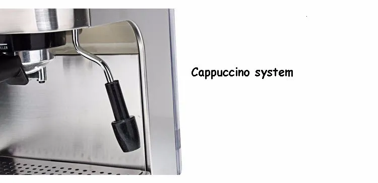 Полуавтоматическая кофеварка Gustino 19 бар, Эспрессо-машина с пенкой для молока, нержавеющая сталь, 304 Корпус для дома или офиса