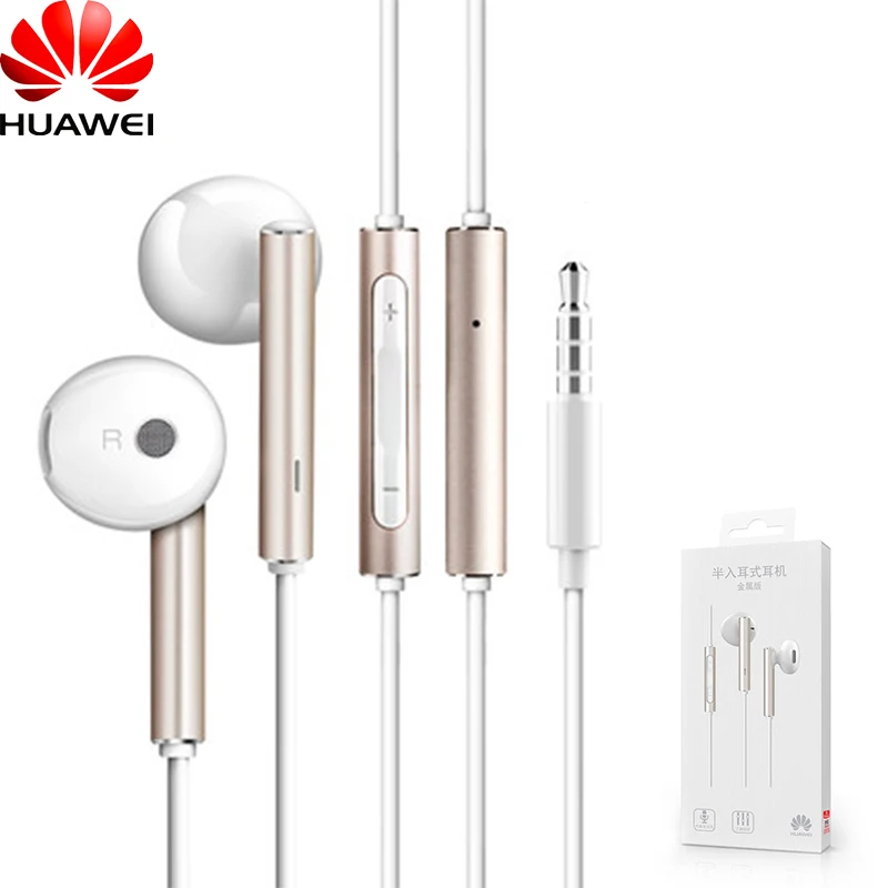 Металлические наушники Huawei Honor AM116 фирменная гарнитура с микрофоном регулировка