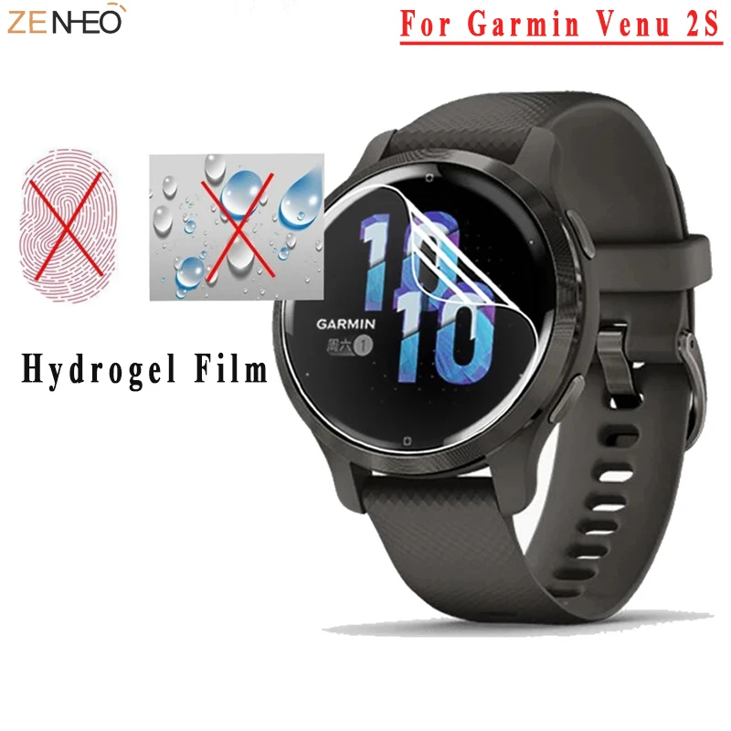 

2PCS Soft TPU Hydrogel Film For Garmin Venu 2S Venu 2S SmartWatch Screen Protector Unthin HD Clear Anti-Scratch Film (Not Glass）