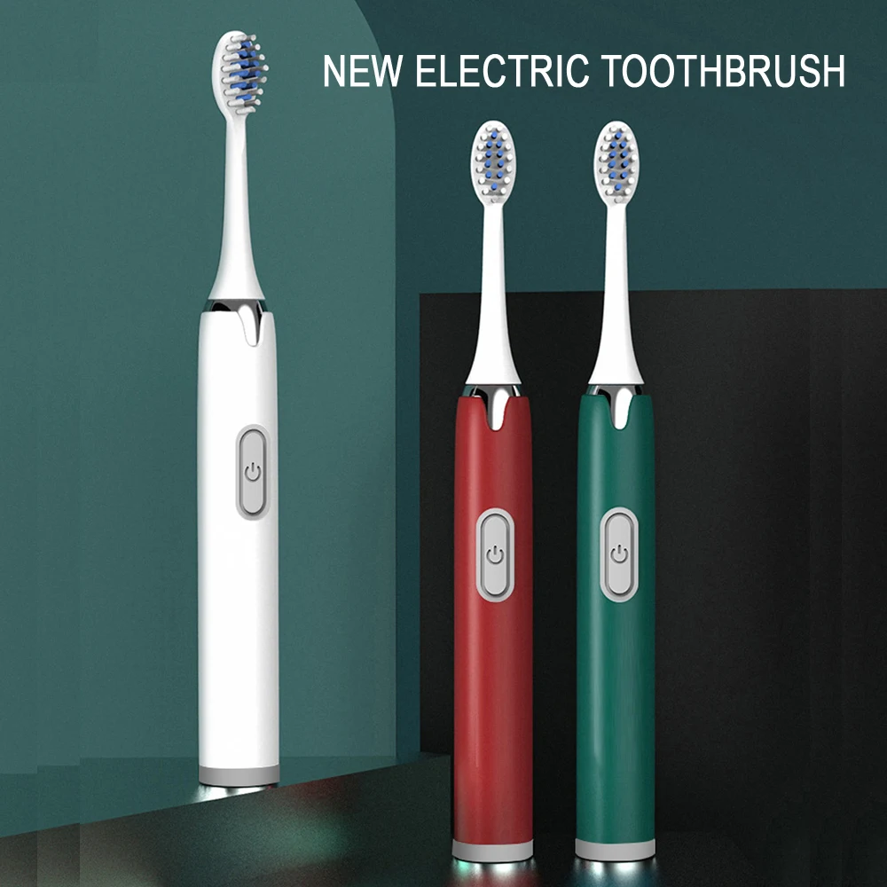 smart timing electric toothbrush adult sonic tooth brush teeth whitening fast usb rechargeable toothbrush replacement head j189 Sonic Electric Toothbrush Rechargeable 5 Modes Smart Timer Waterproof Ultrasonic Tooth Brush Oral Care Teeth Whitening for Adult