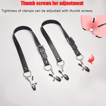 BDSM Labia Spreader/Clamps/Speculum/Clip/Stimulator Hands-Free ,Bondage Gear,Sex Toys For Women,Adult Games 4