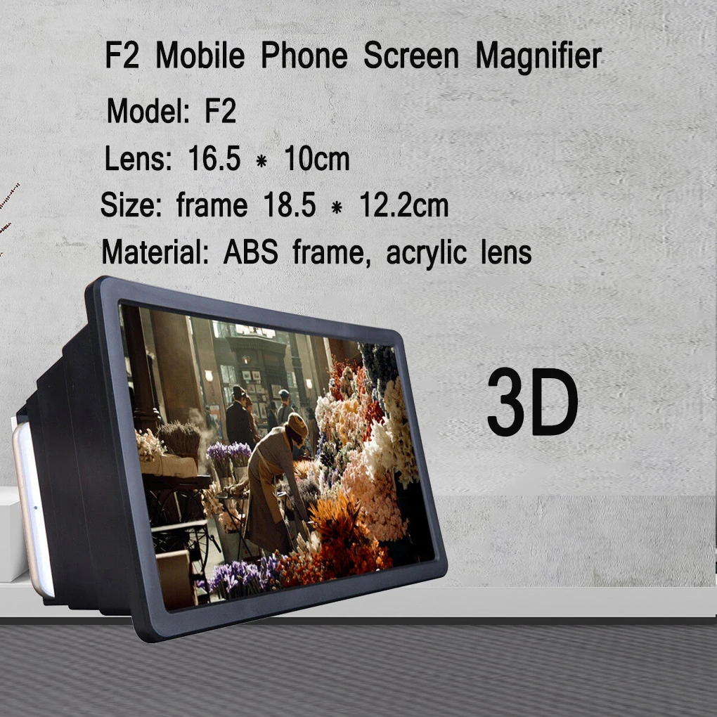 Универсальный портативный 3D увеличитель видео для смартфона экрана Huawei iphone