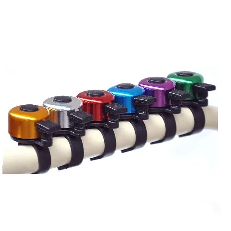 Hot Sale Aluminum Alloy Loud Sound Bicycle Bell Handlebar For Safety Metal Ring Environmental Bike Cycling Horn Multi Colors