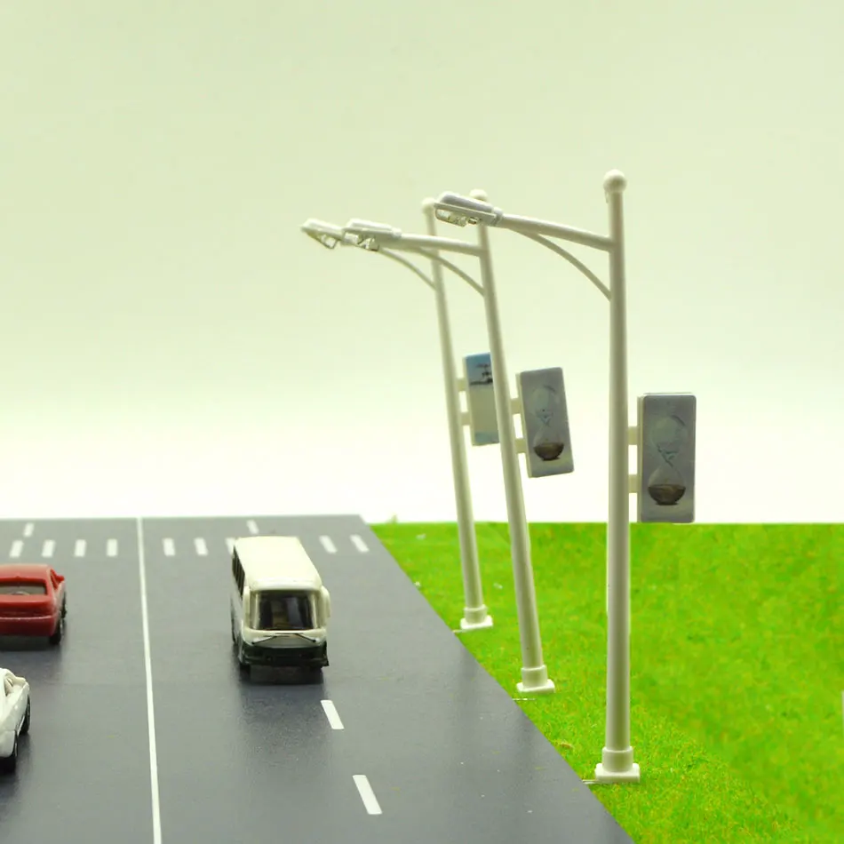 

1:100-150 Scale Street Light For Landscape Train And Building Layout Diorama Architectural Scenery Model White Lamppost Lamp