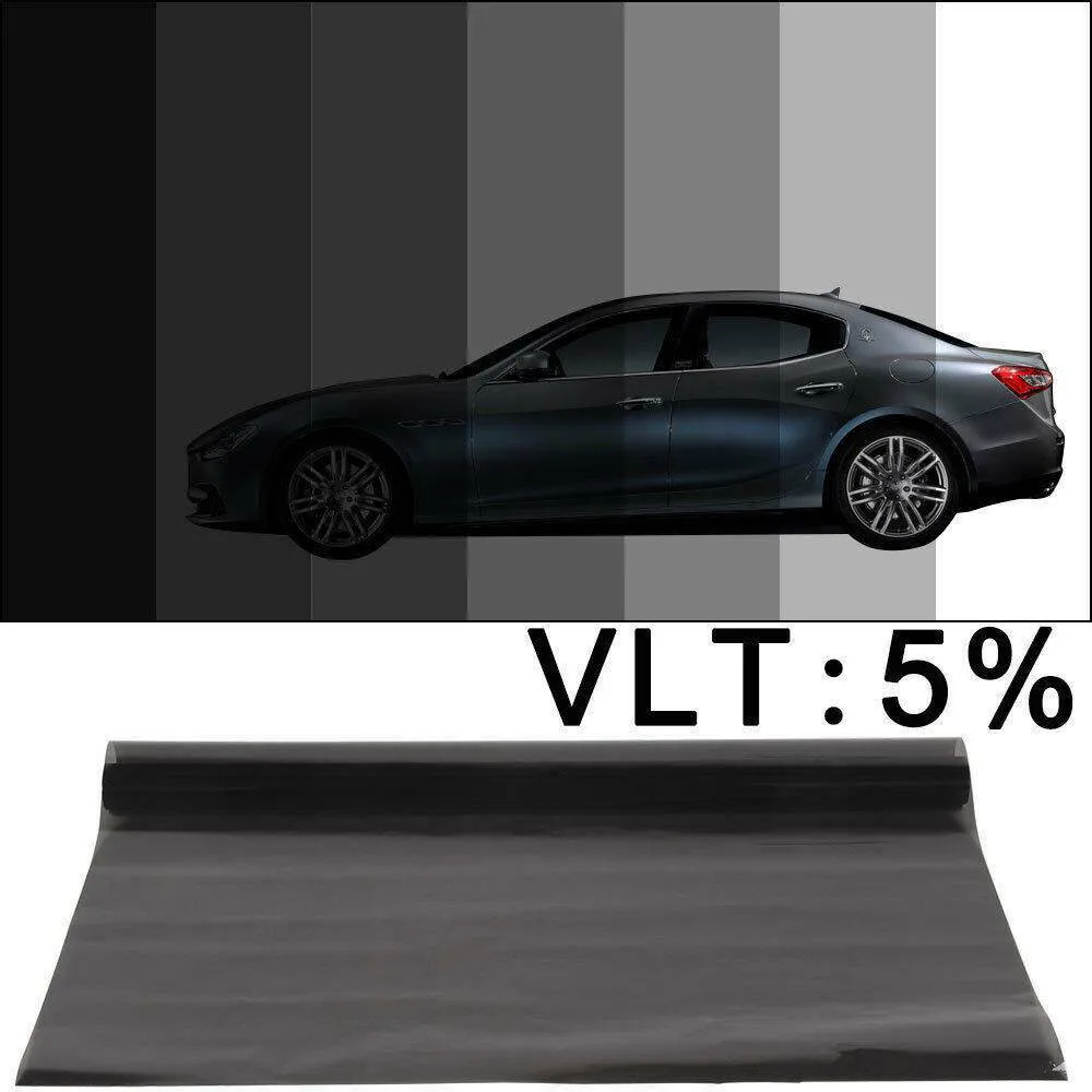 

600x50cm Black Auto Car Home Window Glass Building Tinting Film Roll Side Window Solar UV Protection Sticker Curtain Scraper