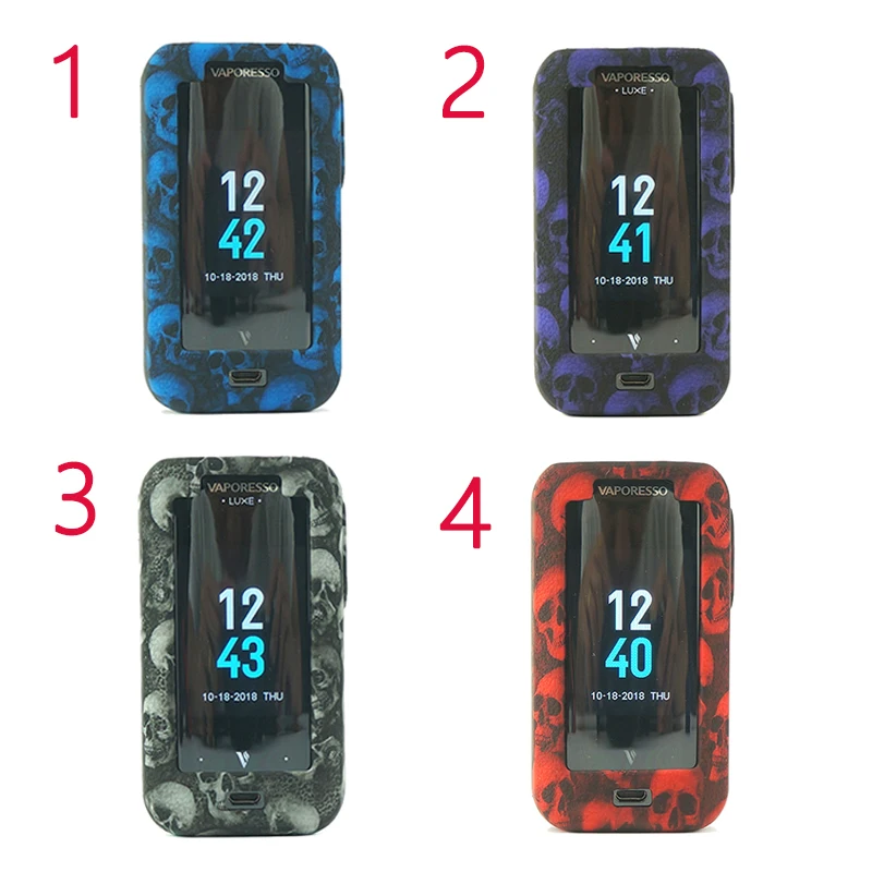 

1pcs New Protective Silicone Case for Vaporesso Luxe 220W Mod Vape Cover Rubber Skin Warp Sticker 4 colors