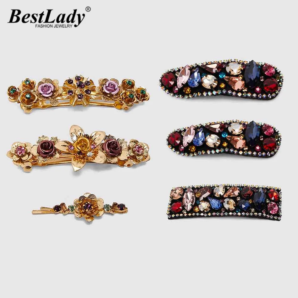 Best lady ZA металлические Цветочные заколки для волос, милые подарки для девочек, Разноцветные серьги в стиле бохо, имитация жемчужные Заколки, ювелирные изделия для волос, женские свадебные