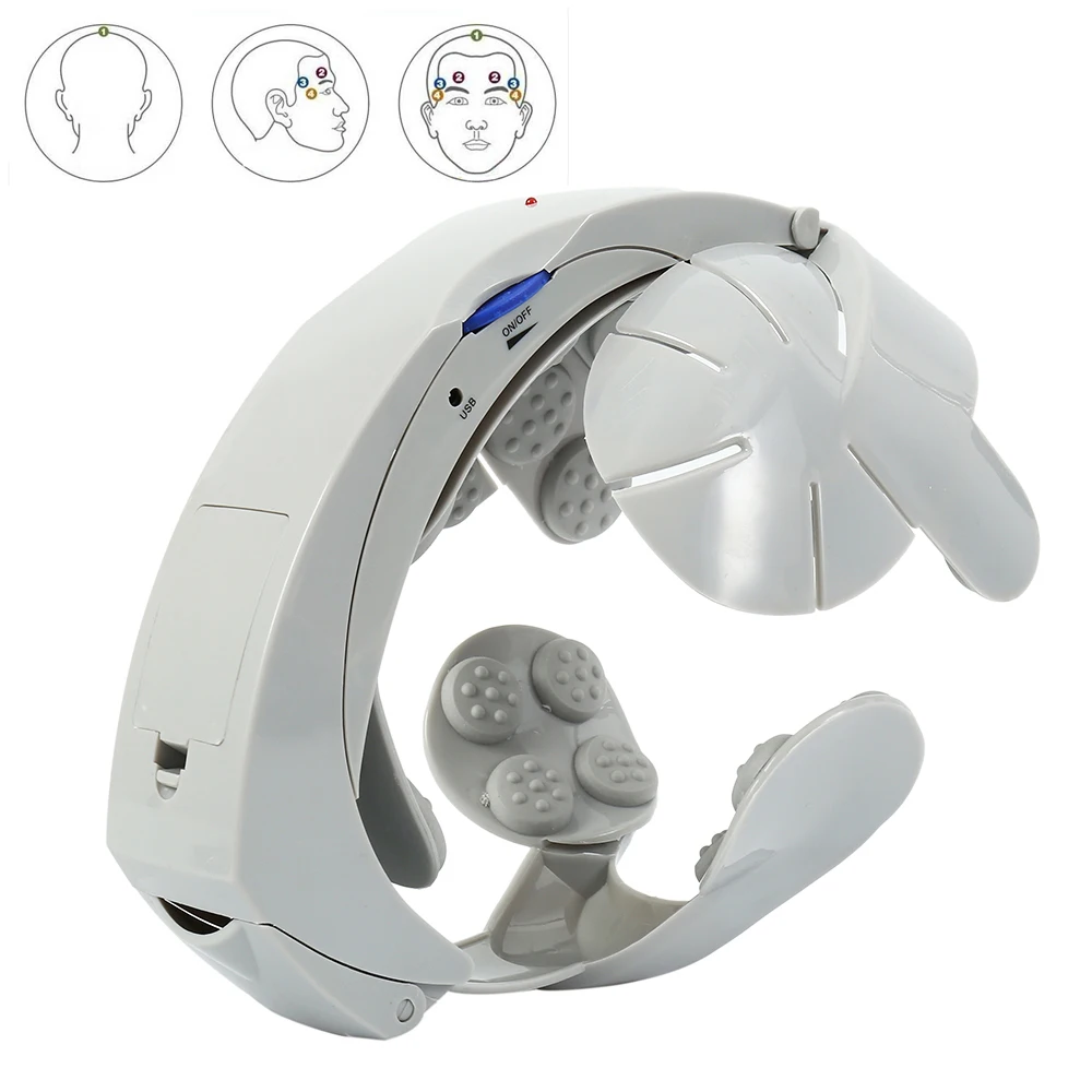 Scalp Massager Electric Head Massager Helmet Scalp Brain Relax