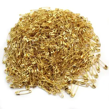 

500Pieces Safety Pins Findings Silver Golden Black Anti Copper 19mmx5mm Safety Pin DIY Jewelry Findings