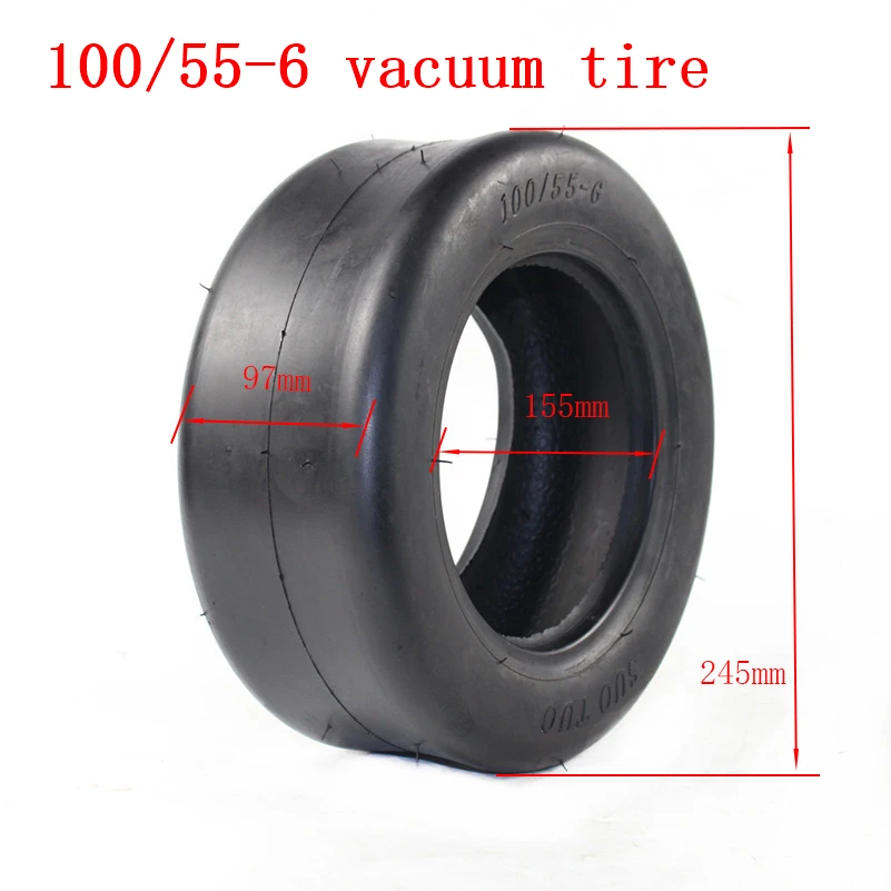 High quality 100/55-6 vacuum tire 10 inch tubeless tyre for Electric Scooter Go Karts ATV Quad Bike OFF-Road