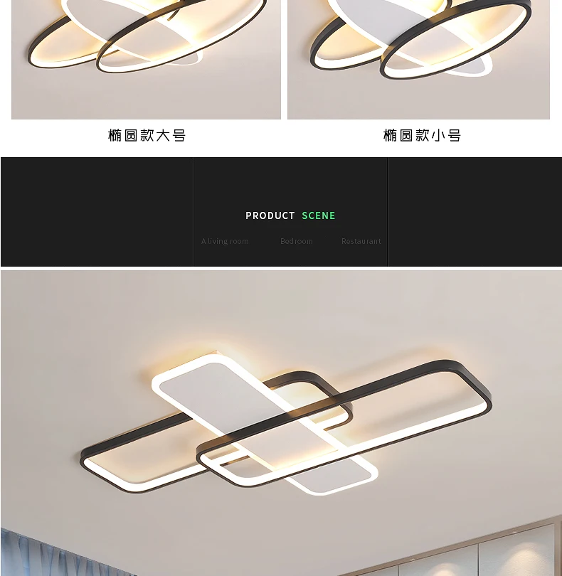 Chandelierrec для гостиной, спальни, низкие потолки, люстры, светильники, современный светодиодный светильник, AC85-265V, домашнее освещение