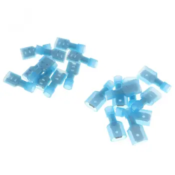 

50pcs Nylon Terminator Set 16-14AWG Blue Fully Insulated Wire Cable Connector Male and Female Electrical Crimp for Cable