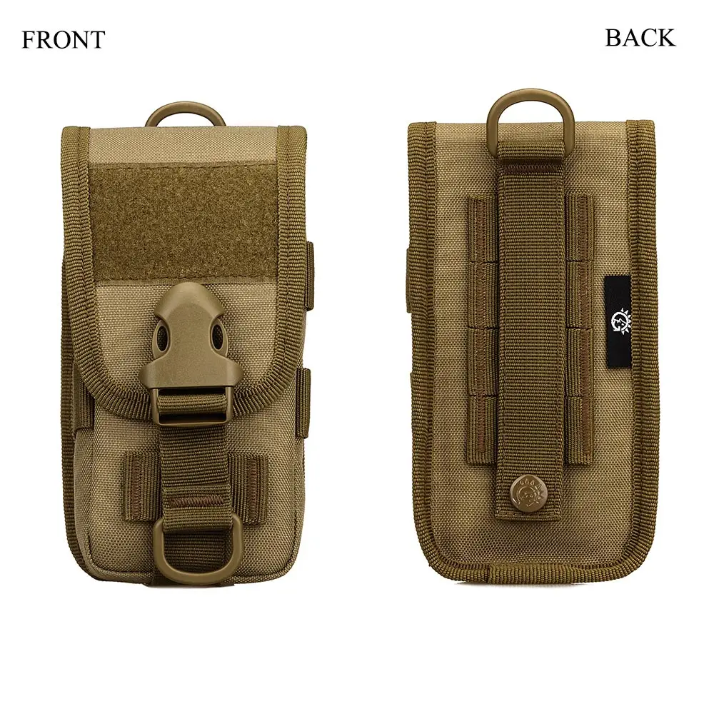 Tactical Tool Package Waerproof Nylon 5.8 Inch Full-Cover Mobile Phone Case Outdoor Sports Running Trekking Small Crossbody Bags