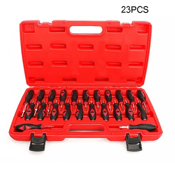 

23 Pcs Universal Automotive Terminal Release Tool Set Removal Tools Car Power Cord Pressure Clip Pin Extractor Kit