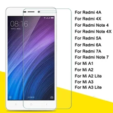 For xiaomi redmi 7a 6a 4a glass for mi a1 a2 a3 li