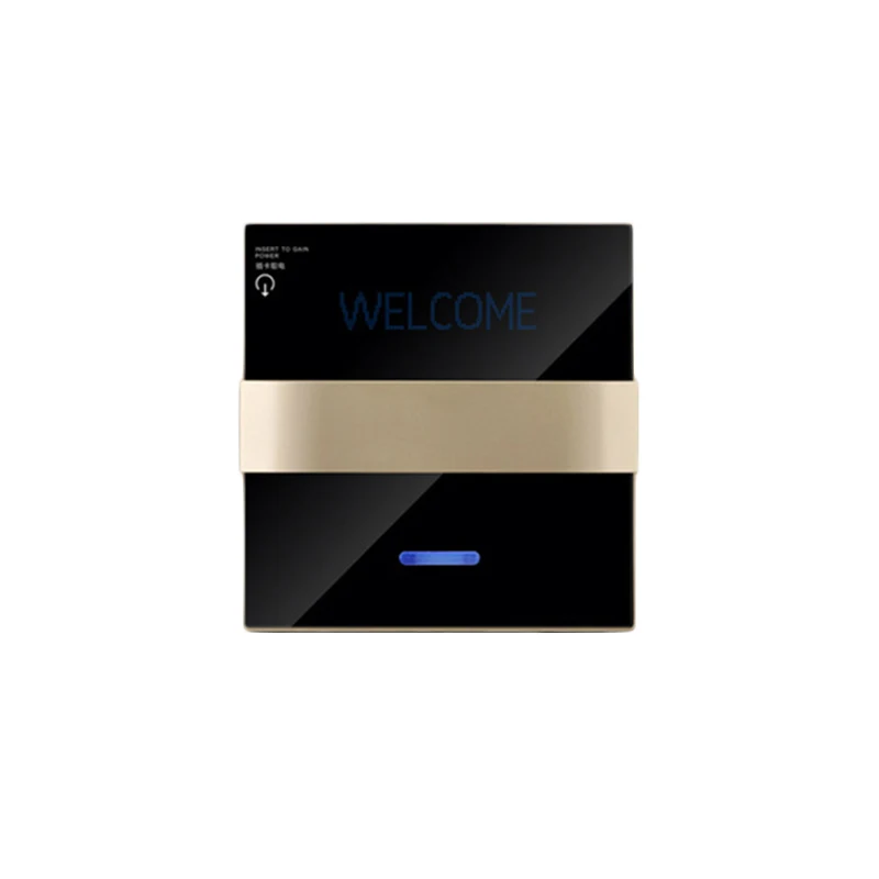 86x86mm Hotel Magnetic Card Electric Switch 220V / 40A Button Power Control New
