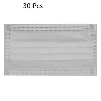 

30 Pcs Disposable White Color Face Mask Protection Anti-Dust Face Masks On The Mouth Protective Women And Men Adult
