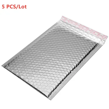 

5PCS/Lot Different Specifications Silver Plating Paper Bubble Envelopes Bags Mailers Padded Shipping Envelope Bubble Mailing Ba