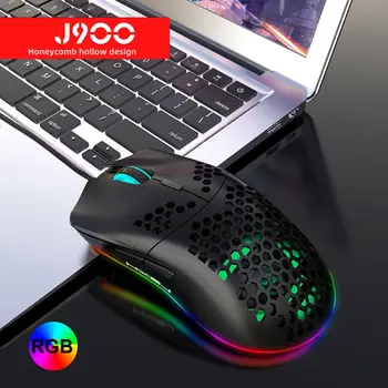 

2020 New 6400DPI Adjustable 6 Buttons Gamer USB Wired Honeycomb Hollow Mouse Hollow-out RGB Gaming Mice for Desktop PC Laptop