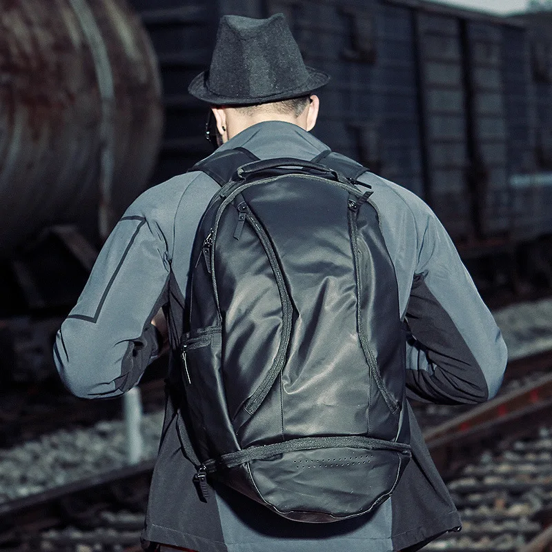 

New Style Fashion Large Capacity Backpack Men's Korean-style Fashion Cool Backpack Men's Bag Casual Sports