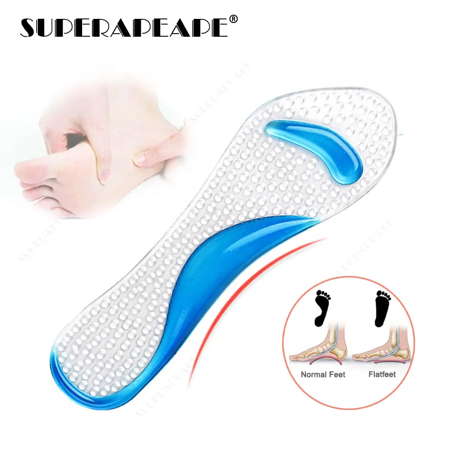 

Non-Slip Women Gel 3/4 length Arch Support Anti-slip Massaging Metatarsal Cushion Orthopedic Insoles for High Heels Shoes Pad