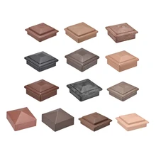 Uxcell плоская верхняя крышка столба для забора лестницы поручень 90x90/100x100/120x120/150x150 мм пластик 5 цветов коррозионно-стойкий