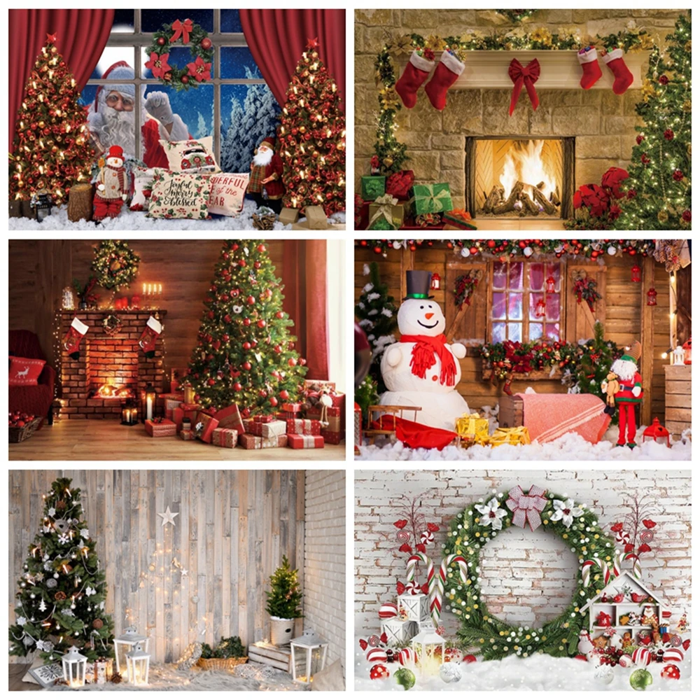 Yeele Christmas Party Decor Backdrop Photocall Snowman Gift Baby Family Portrait Background Photography Photo Studio Photozone |