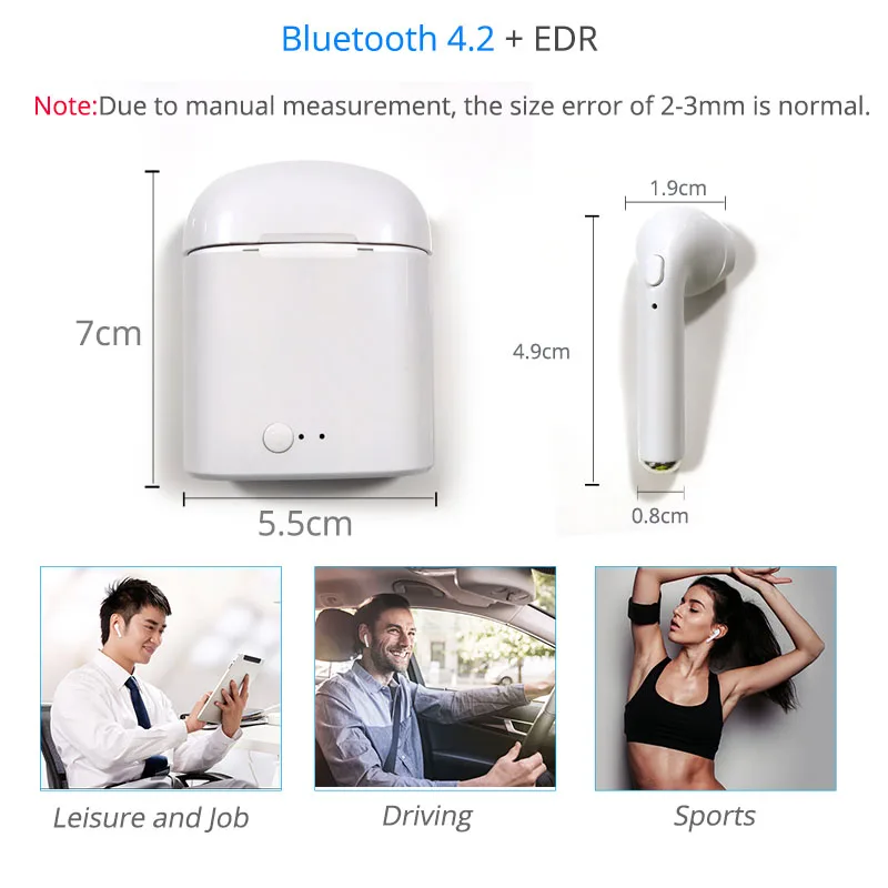 i7s Tws headphones Wireless Bluetooth 4.2 Earphone Mini Earbuds With Mic Charging Box Sport Headset For Smart Phone earphones i7s Tws headphones Wireless Bluetooth 4.2 Earphone Mini Earbuds With Mic Charging Box Sport Headset For Smart Phone earphones
