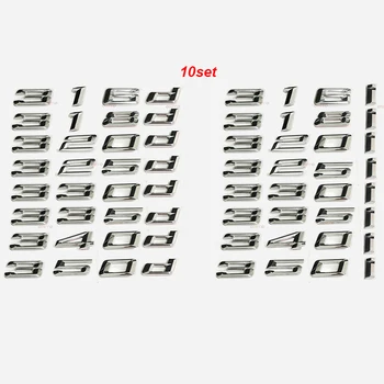 

10set Car Styling Matt Black for BMW 3-series F30 F31 F34 E90 E46 Rear Boot Trunk Emblem Lettering Badges 318i 320i 330d 335d