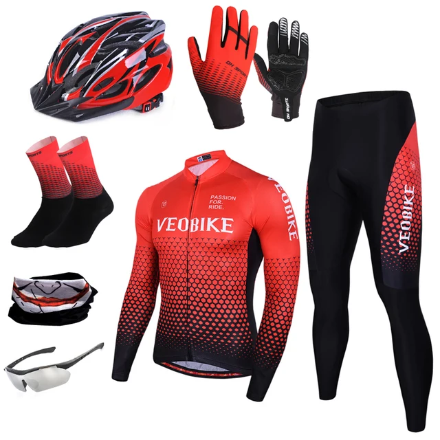 US $5.76 Top Quality Team Pro Mtb Cycling Set Men Mountain Bike Jersey Man Cycle Clothes Bicycle Clothing Un