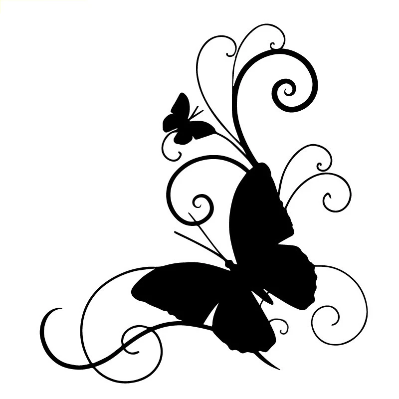

Cartoon Car Sticker Beautiful Butterfly Auto Styling Cover Scratch Vinyl Decal for Kia Rio Opel Astra Hyundai,15cm*14cm