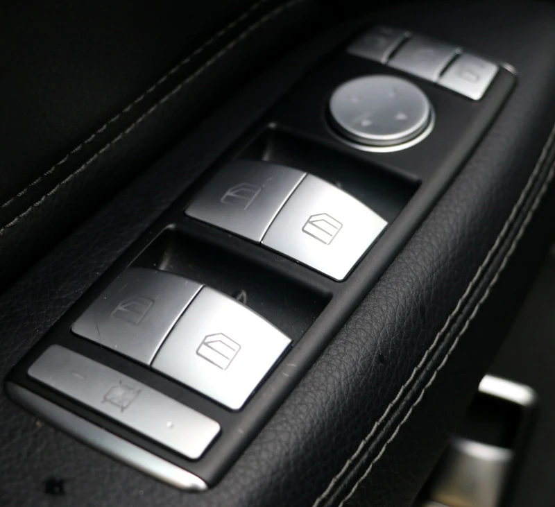 Car Seat Adjust Button Cover Sticker for Mercedes Benz A B C E Class W204 W212 GLA X156 CLA C117 GLE W166 ML GL GLS (16)