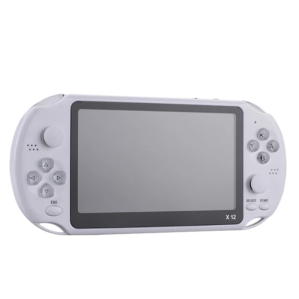 X12-White X12 5,1 дюймов ручной Ретро игры видео плеер игровые консоли с двойной рокер Встроенный 2000+ игры Поддержка TF карты - Цвет: X12-White