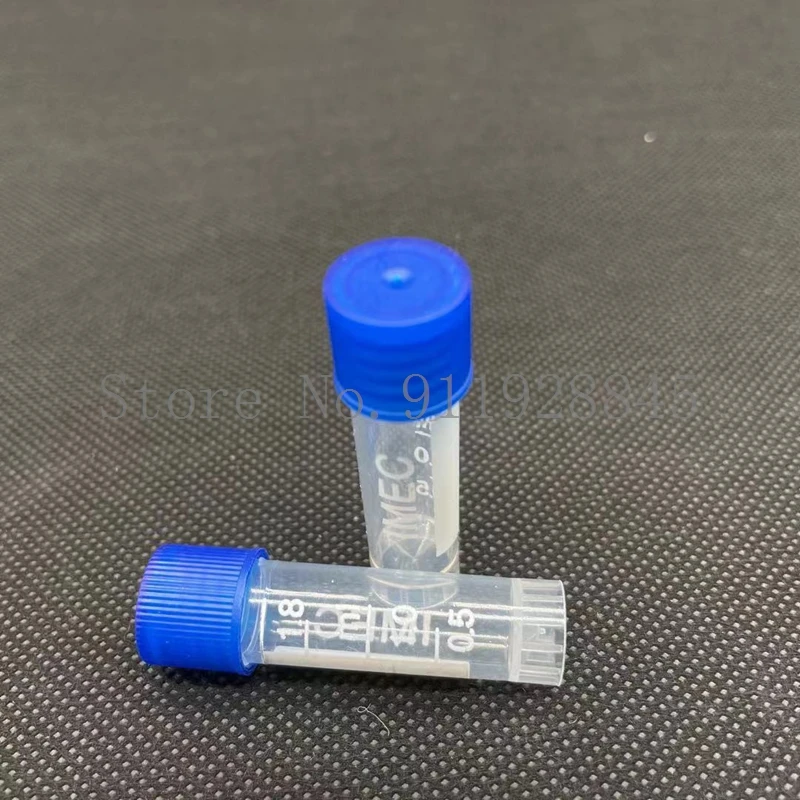 50pcs 1.8ml graduated Lab Using Plastic Sample Cryovial Freezing Tube With Silicone Gasket