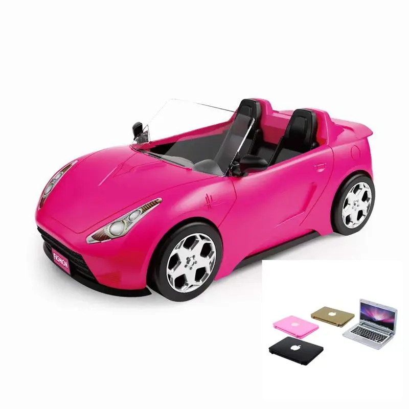 Fashion Handmade Doll Accessory Open Car ATV Toy Freeshipping Kids Toys Mini Alloy Computer For Barbie Game DIY Birthday Present