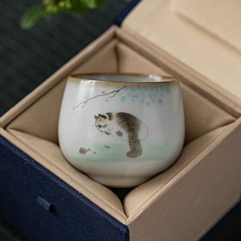 

Cute Vintage Small Retro Tea Cup Design Mugs Coffee Teacups Ceramic Ceremony Creative Filizanki Do Herbaty Tea Cup Set