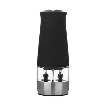 

Electric Pepper Grinder, Salt or Pepper Mill & Adjustable Coarseness, One Hand Automatic Operation, Stainless Steel