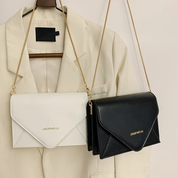 

Fashion PU Leather Messenger Bag Retro Daily Totes Lady Elegant Handbags Women Small Square Envelope Flap Shoulder Pouch