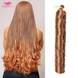 Loose Wave Spiral Curl Braid Synthetic Hair Extensions 22Inch Spiral Loose Silky Wave Hair French Curls For Women