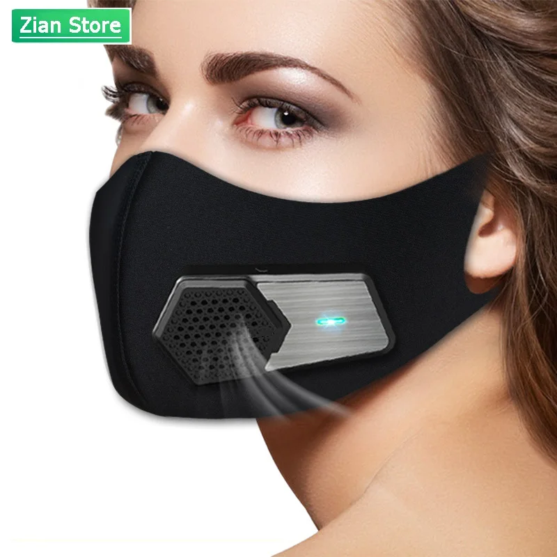 

Dust Mask Intelligent Electric Respirator Anti-fog PM2.5 for Industrial Dust Breathing Sports Protective Safety Mask