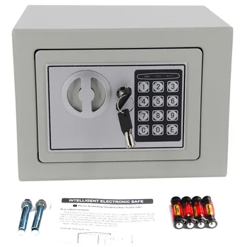 

Digital Safe-Electronic Steel Safe with Keypad, Protect Money, Jewelry, Passports-For Home, Business or Travel 6.69 x 9.06 x 6.6