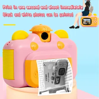 

Kid Toy Mini Digital Cute Camera For Kids Baby Children's Toys Photo Instant Print Camera Birthday Gift For Girls Boys