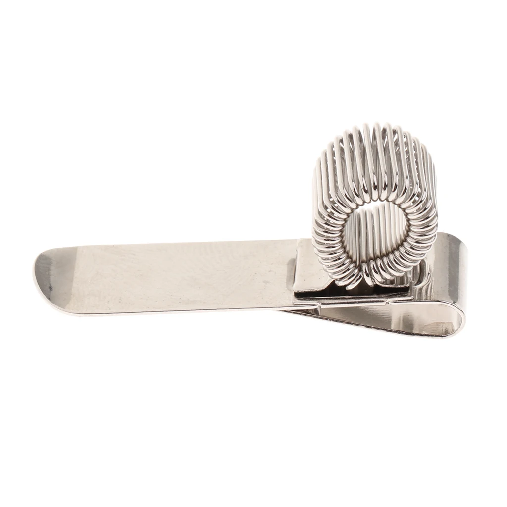 Portable 1 Set Guitars Picks + Aluminium Spring Pick Holder Clip to Strap