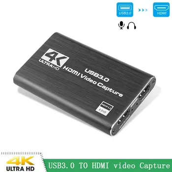 

4K HDMI Game Capture Card USB3.0 1080P Capture Card Device for Streaming Live Broadcasts Video Recording Computer Accessories
