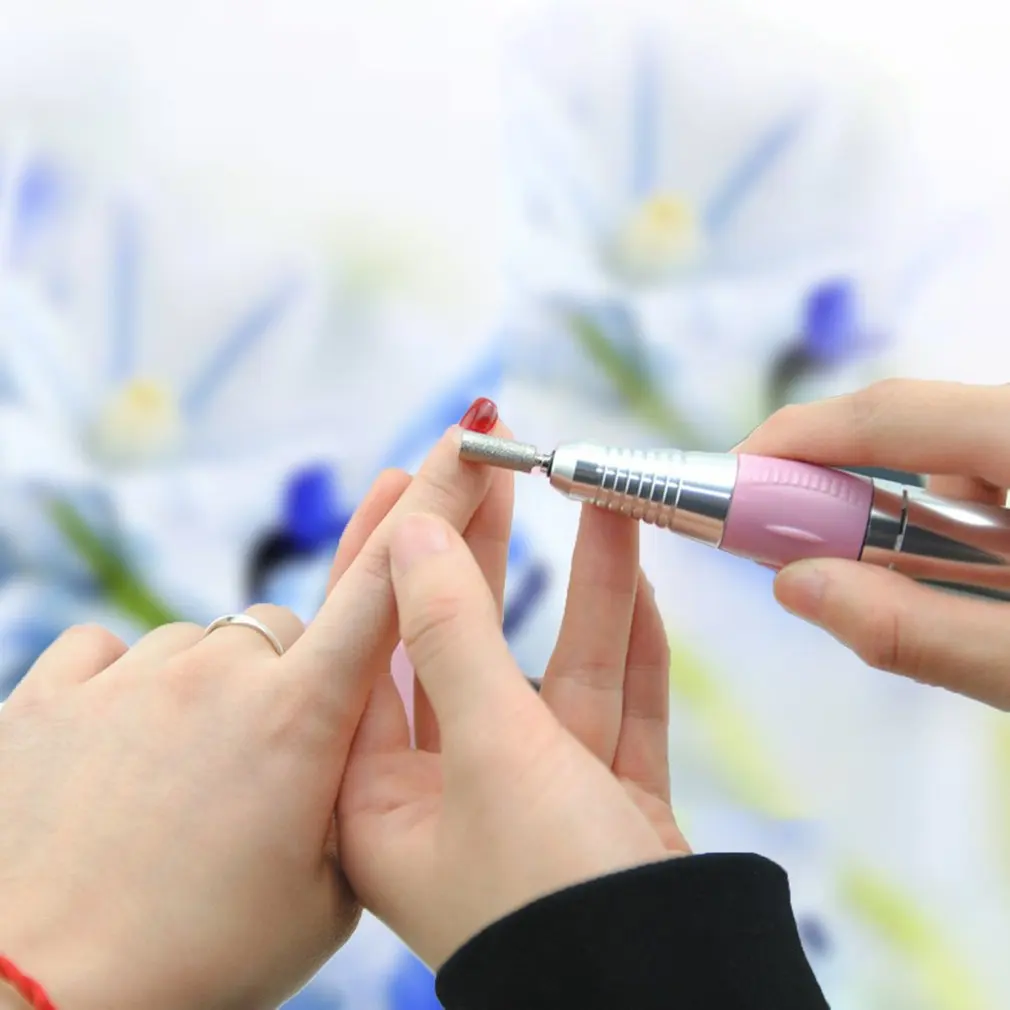  US-202 Professional Electric Nail Drill File Machine Manicure Pedicure Bits Kit with Foot Pedal Nai